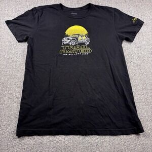 Jeep Trail Rated Off-Road Icon T-Shirt Mens Large Black Graphic Tee 4x4